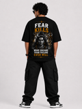 StitchVaults™ Fear Kills More Dreams Than Failure Ever Will Oversized T-Shirt – Mahadev Legacy™