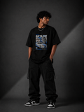 Skyline Drift Oversized Graphic T-Shirt – Black