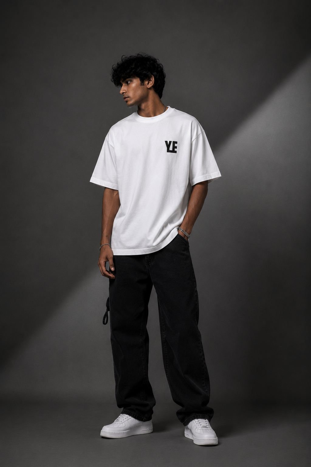 KANYE WEST YE™ Oversized Graphic Streetwear Tee – White Edition