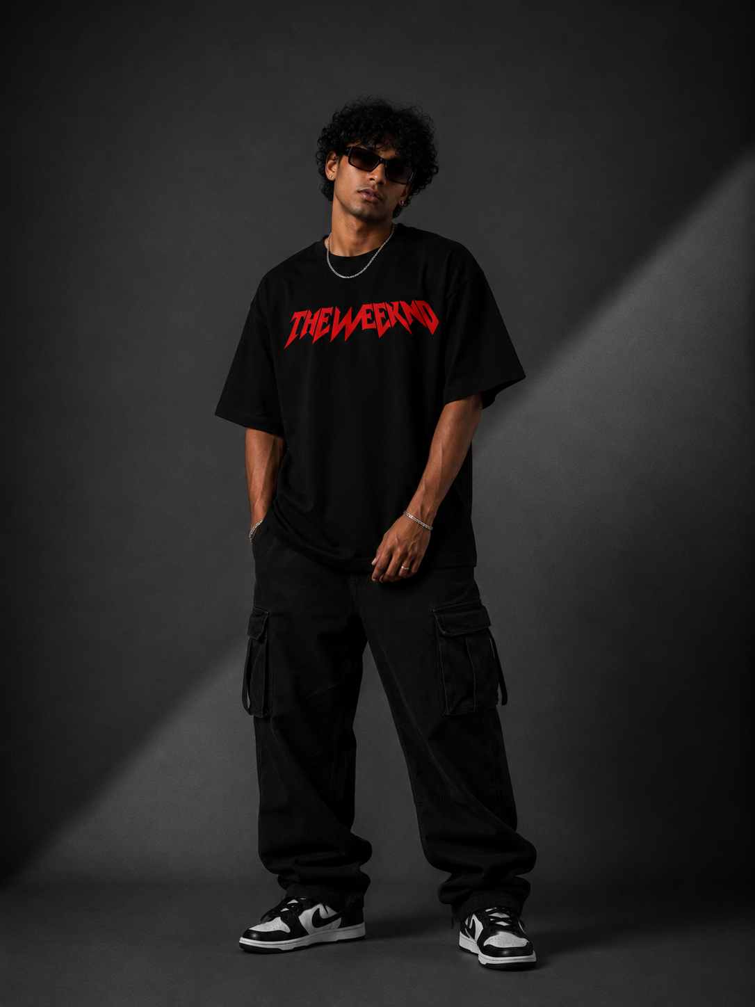 BLINDED BY THE LIGHTS™ Oversized Graphic Streetwear Tee – Black Edition