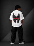 REBORN™ Oversized Graphic Streetwear Tee – White Edition