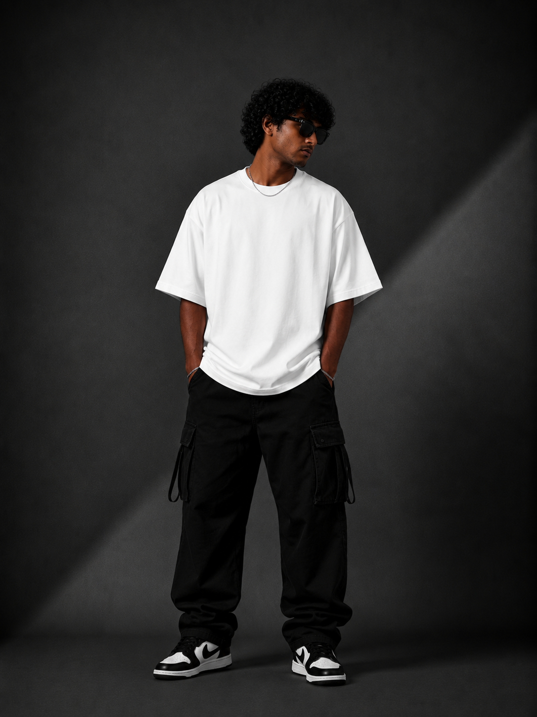 REBORN™ Oversized Graphic Streetwear Tee – White Edition
