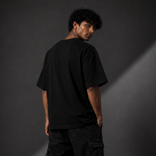 EVOLVE LIFT REPEAT™ Oversized Graphic Streetwear Tee – Black Edition