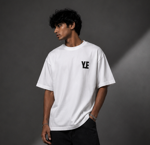 KANYE WEST YE™ Oversized Graphic Streetwear Tee – White Edition