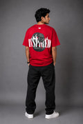 Akoom Black Oversized Unisex T-Shirt | Heavyweight Cotton | Signature Graphic Edition