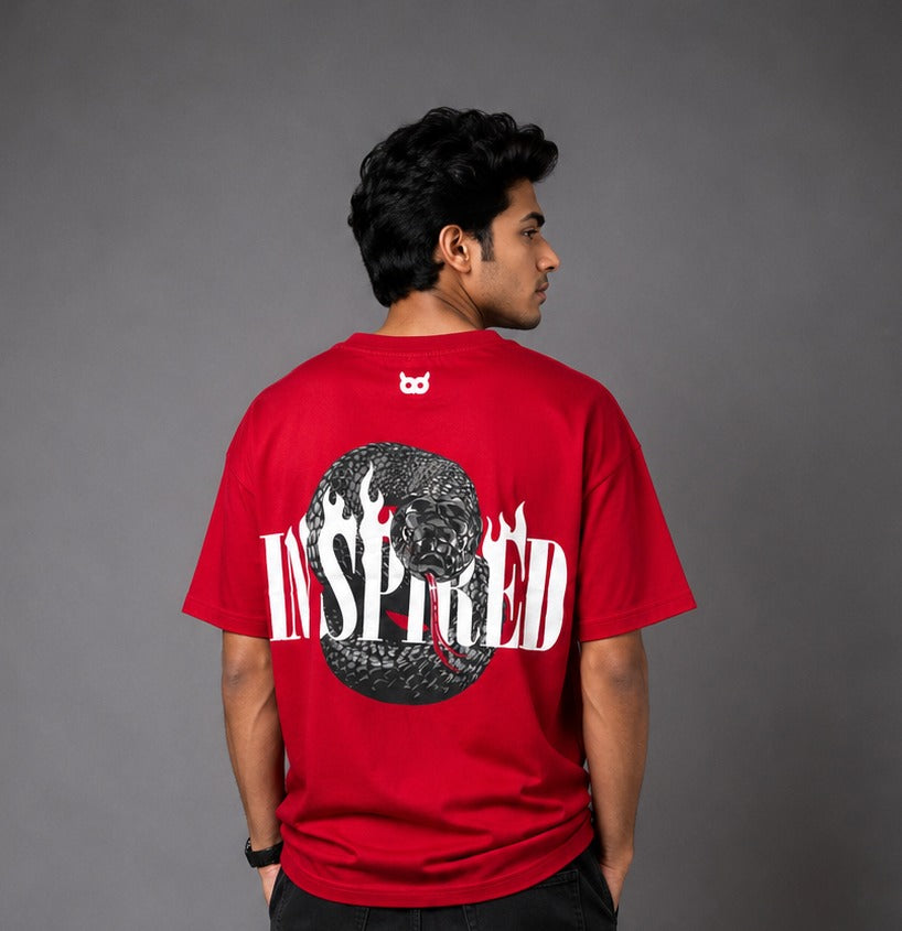 Akoom Black Oversized Unisex T-Shirt | Heavyweight Cotton | Signature Graphic Edition