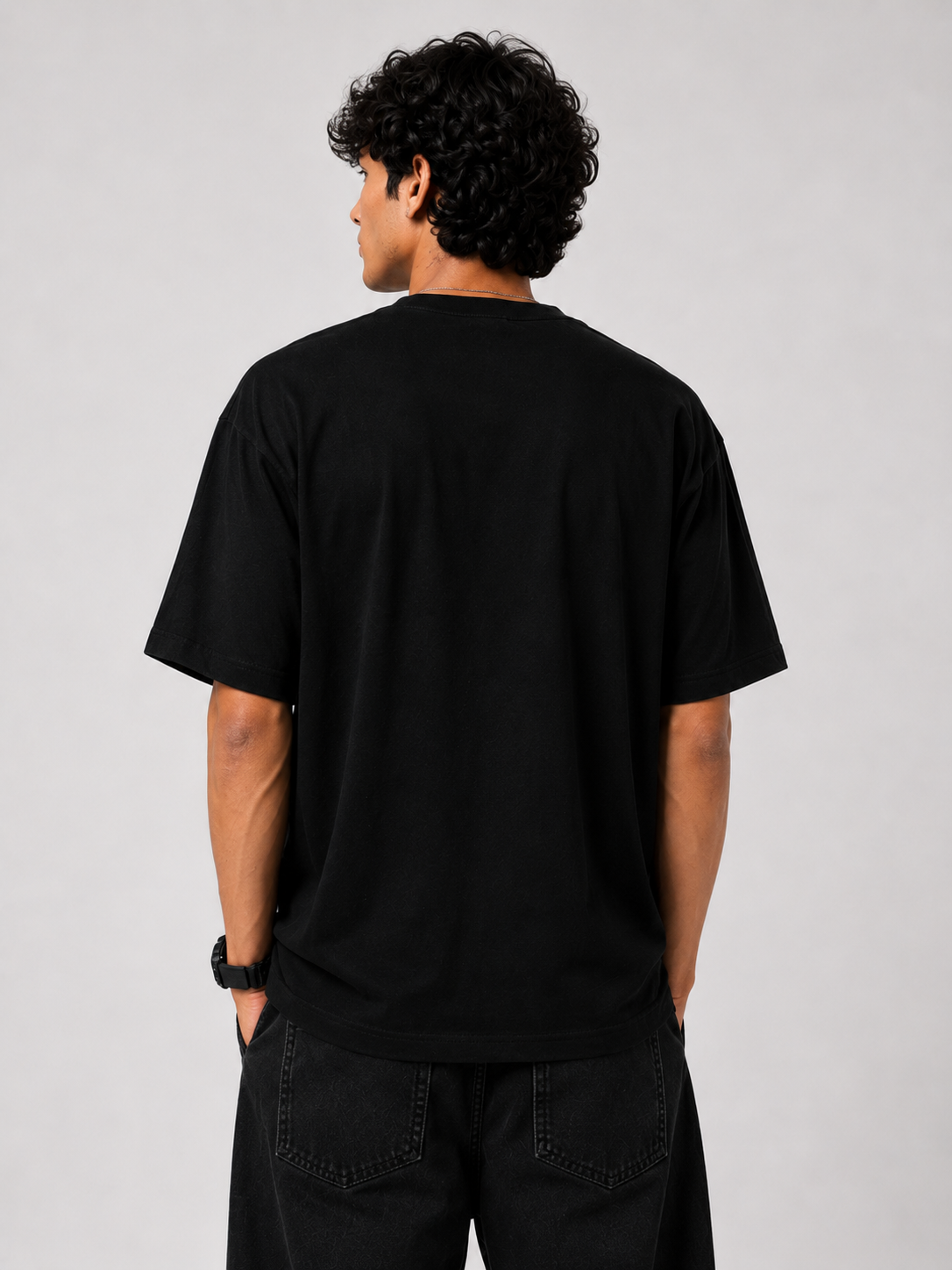 StitchVaults™ Divine Ganesha Minimal Line Art Oversized Graphic T-Shirt – GANESHA LEGACY™ Collection | Premium Cotton