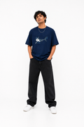 StitchVaults™ Lone Shark Oversized Graphic T-Shirt