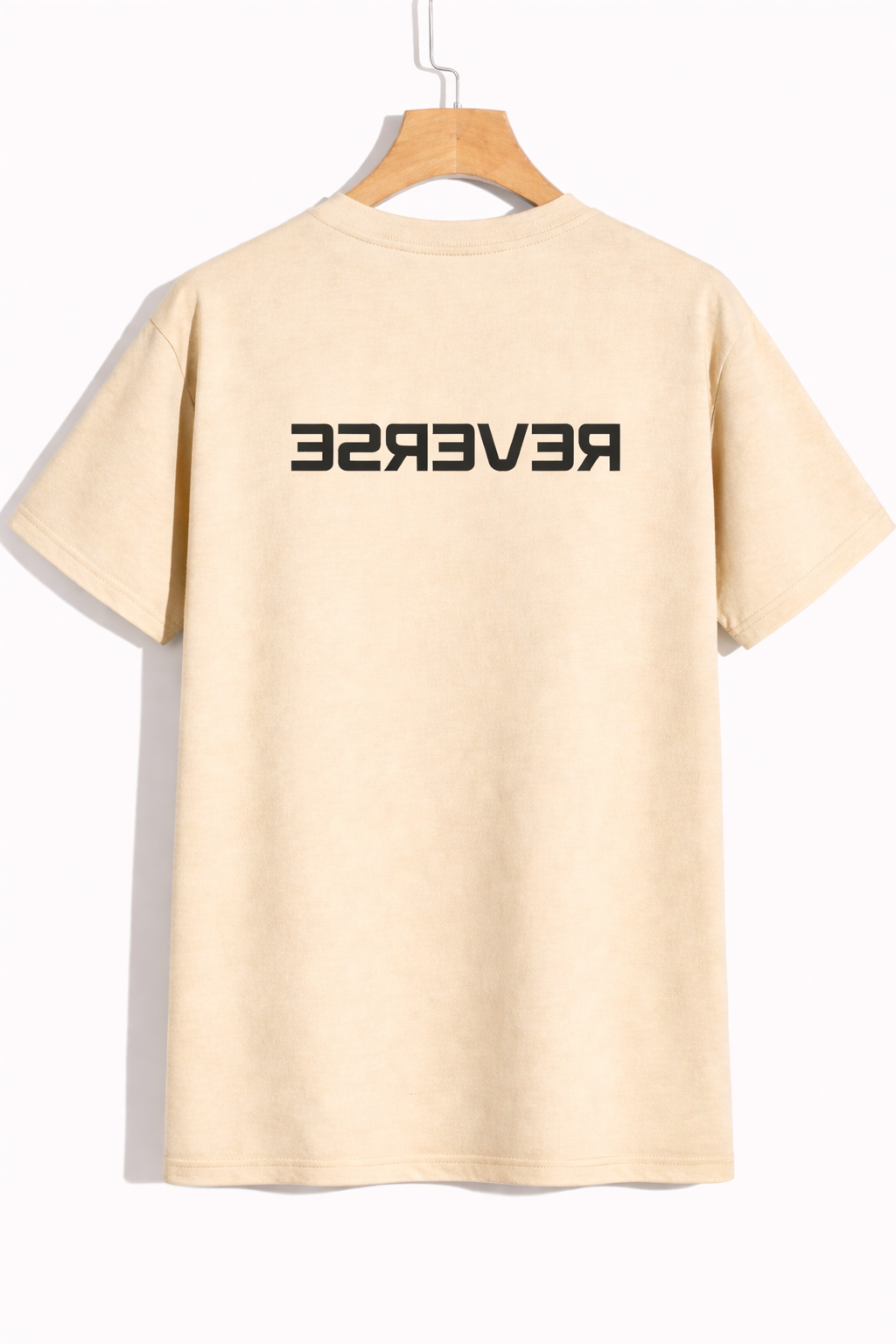 Reverse Text Minimal Graphic T-Shirt – Premium Streetwear Tee
