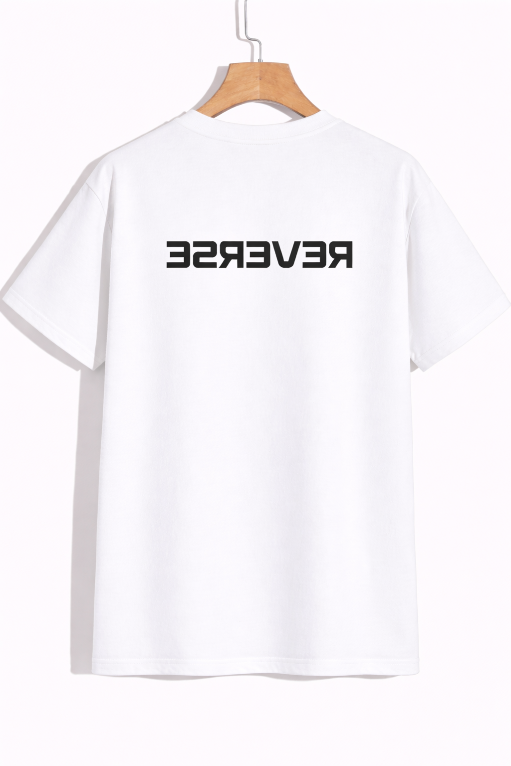 Reverse Text Minimal Graphic T-Shirt – Premium Streetwear Tee