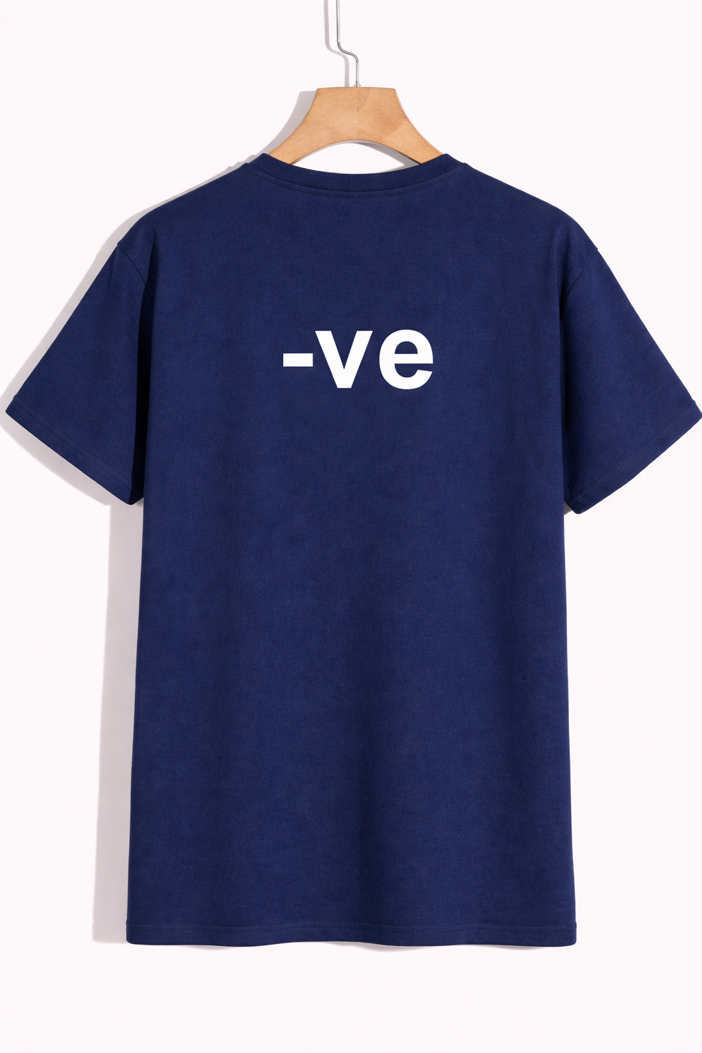 Minimal “-ve” Statement Graphic T-Shirt – Bold Streetwear Tee