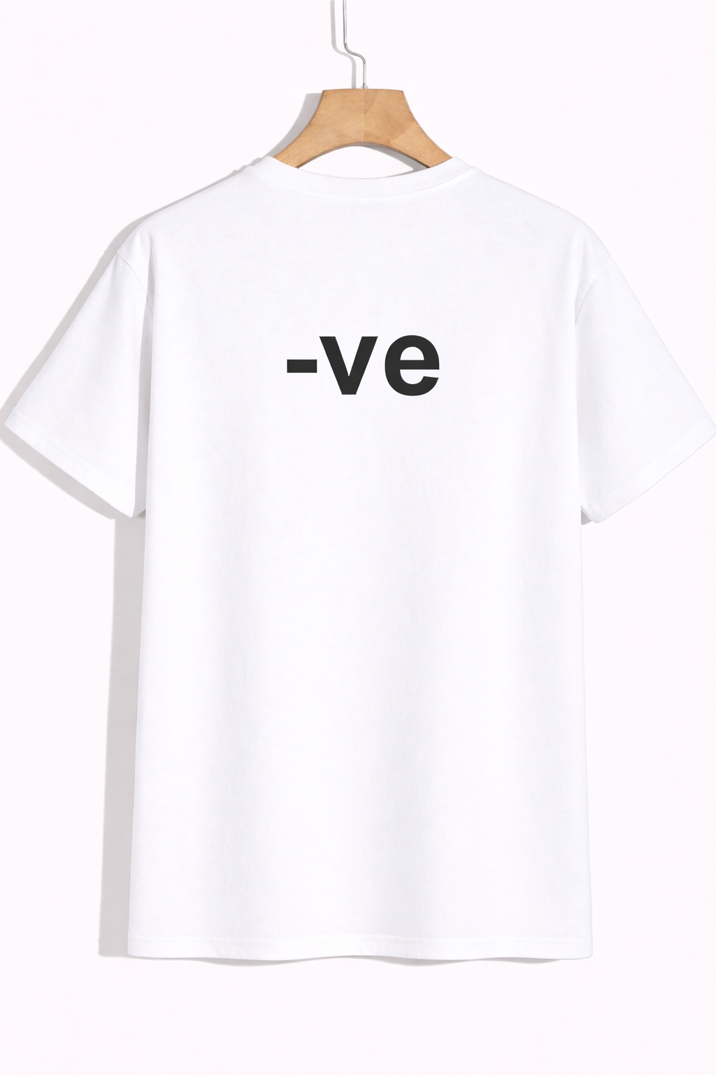 Minimal “-ve” Statement Graphic T-Shirt – Bold Streetwear Tee