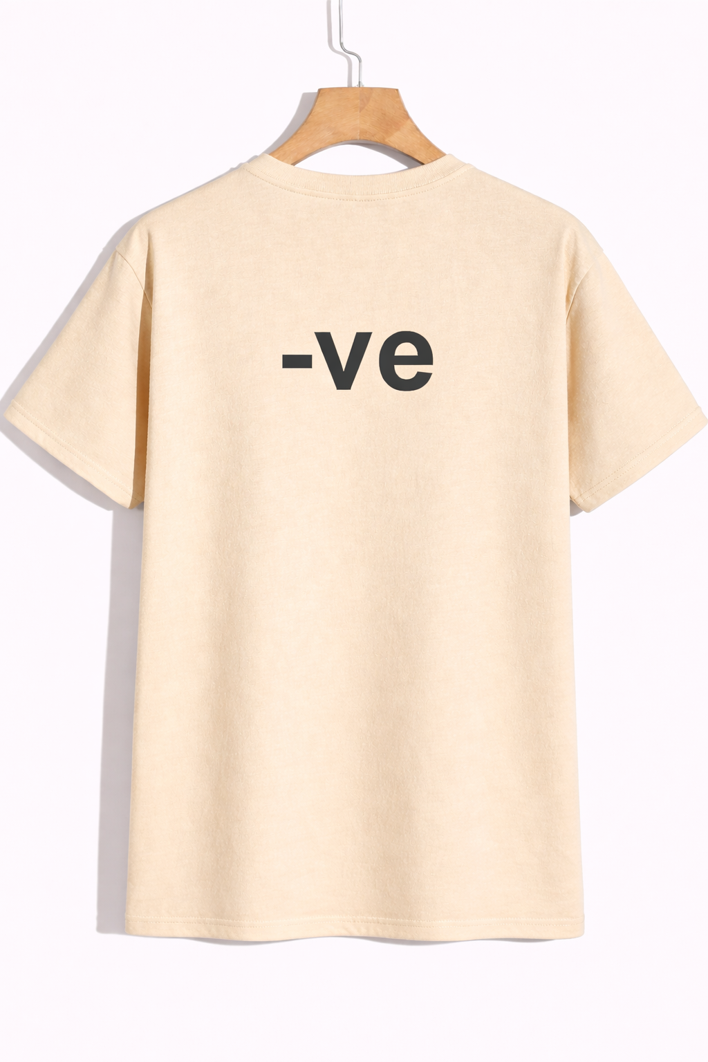 Minimal “-ve” Statement Graphic T-Shirt – Bold Streetwear Tee