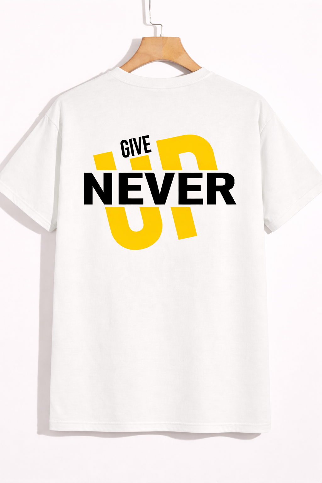 Never Give Up Graphic T-Shirt – Motivational Streetwear Tee