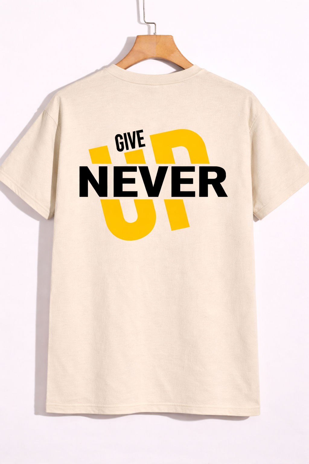 Never Give Up Graphic T-Shirt – Motivational Streetwear Tee