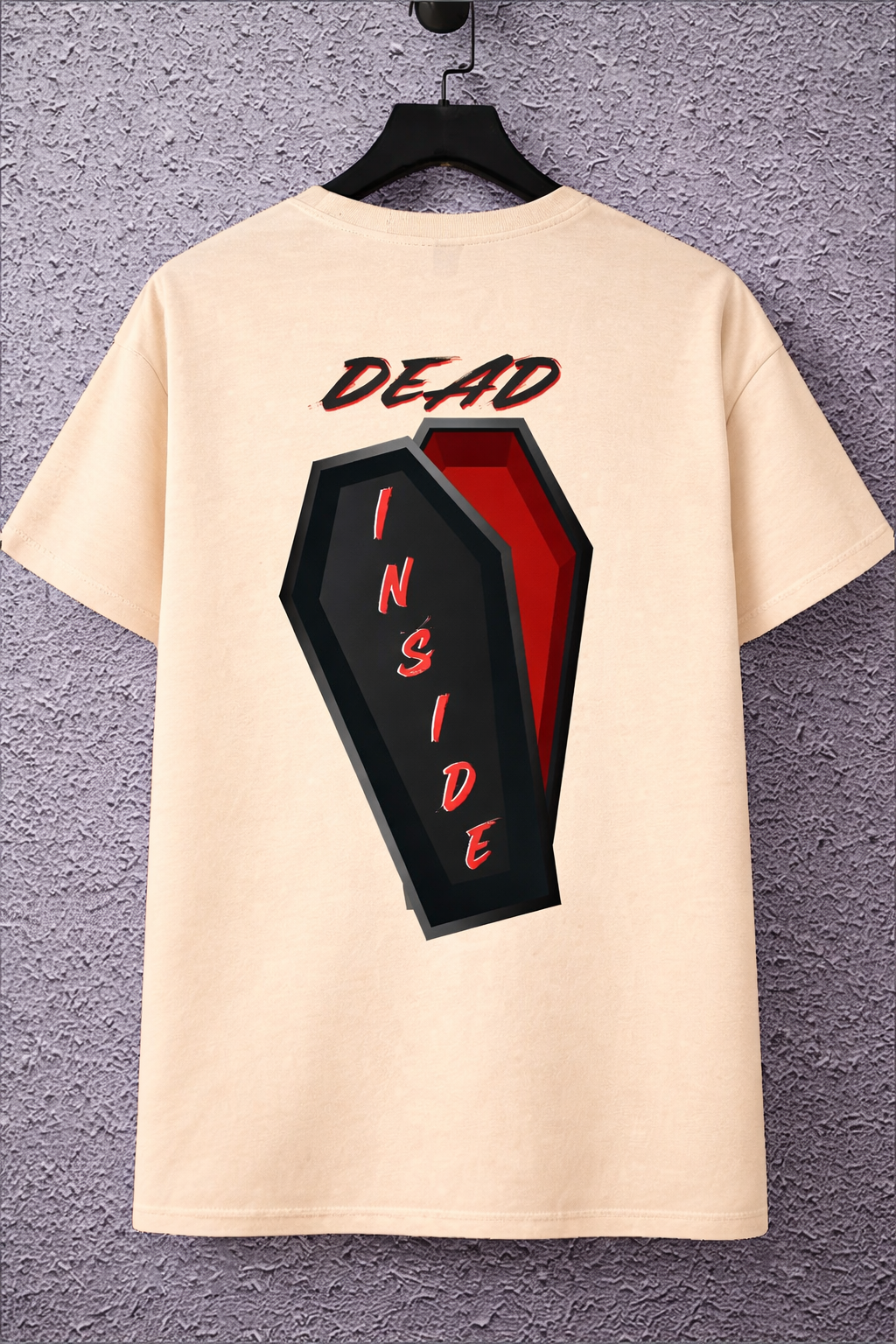 Dead Inside Coffin Graphic Oversized T-Shirt – Premium Streetwear