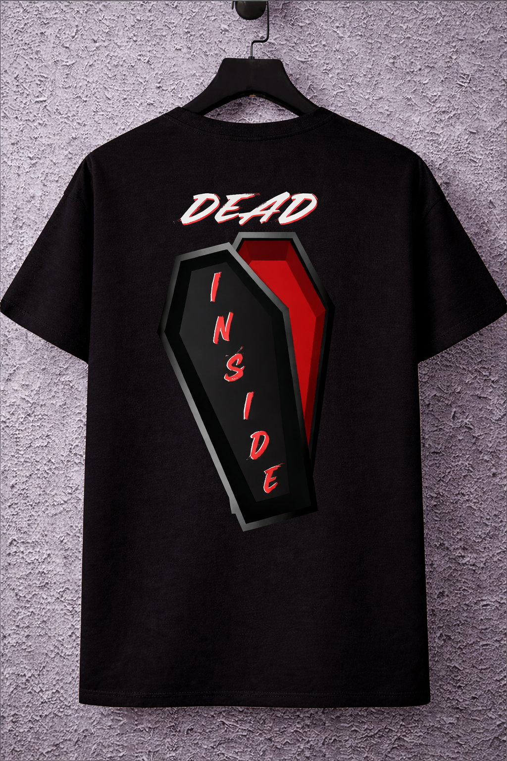 Dead Inside Coffin Graphic Oversized T-Shirt – Premium Streetwear