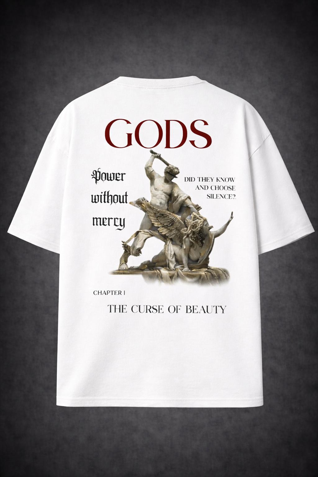 Gods: The Curse of Beauty  Oversized Graphic T-Shirt