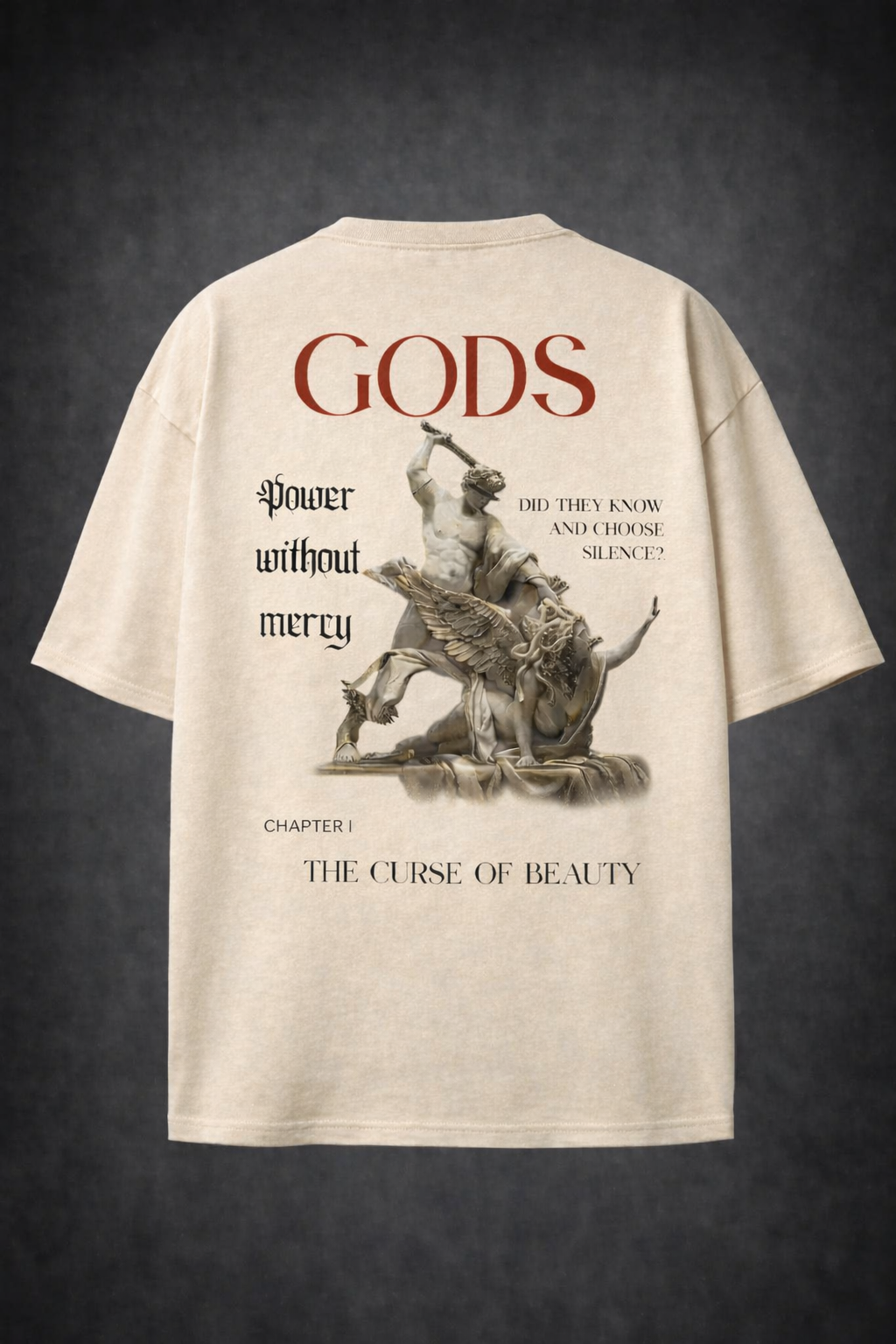 Gods: The Curse of Beauty  Oversized Graphic T-Shirt
