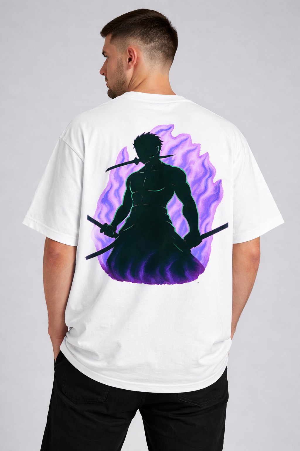 Zoro Anime Graphic Oversized T-Shirt