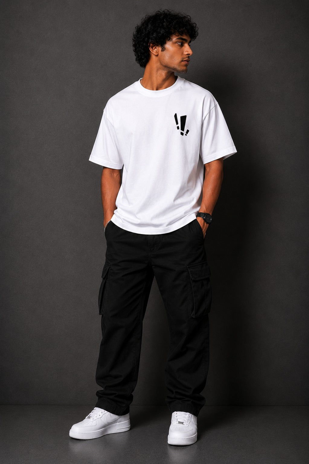 Blurred Reality Graphic T-Shirt – Minimalist Typography Streetwear Tee