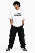 StitchVaults™ Legends Don't Ask for Permission Oversized Typography T-Shirt