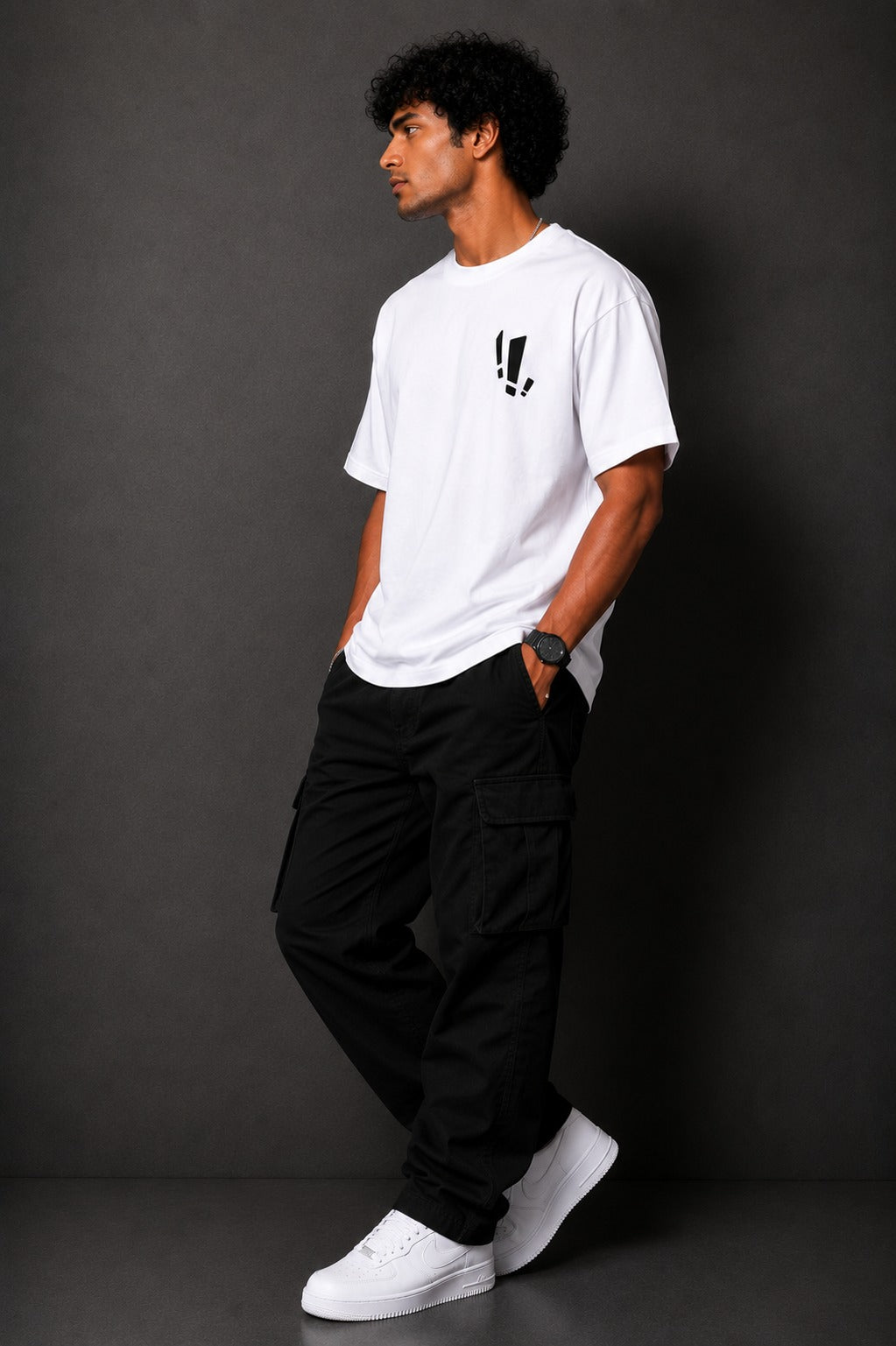 Blurred Reality Graphic T-Shirt – Minimalist Typography Streetwear Tee