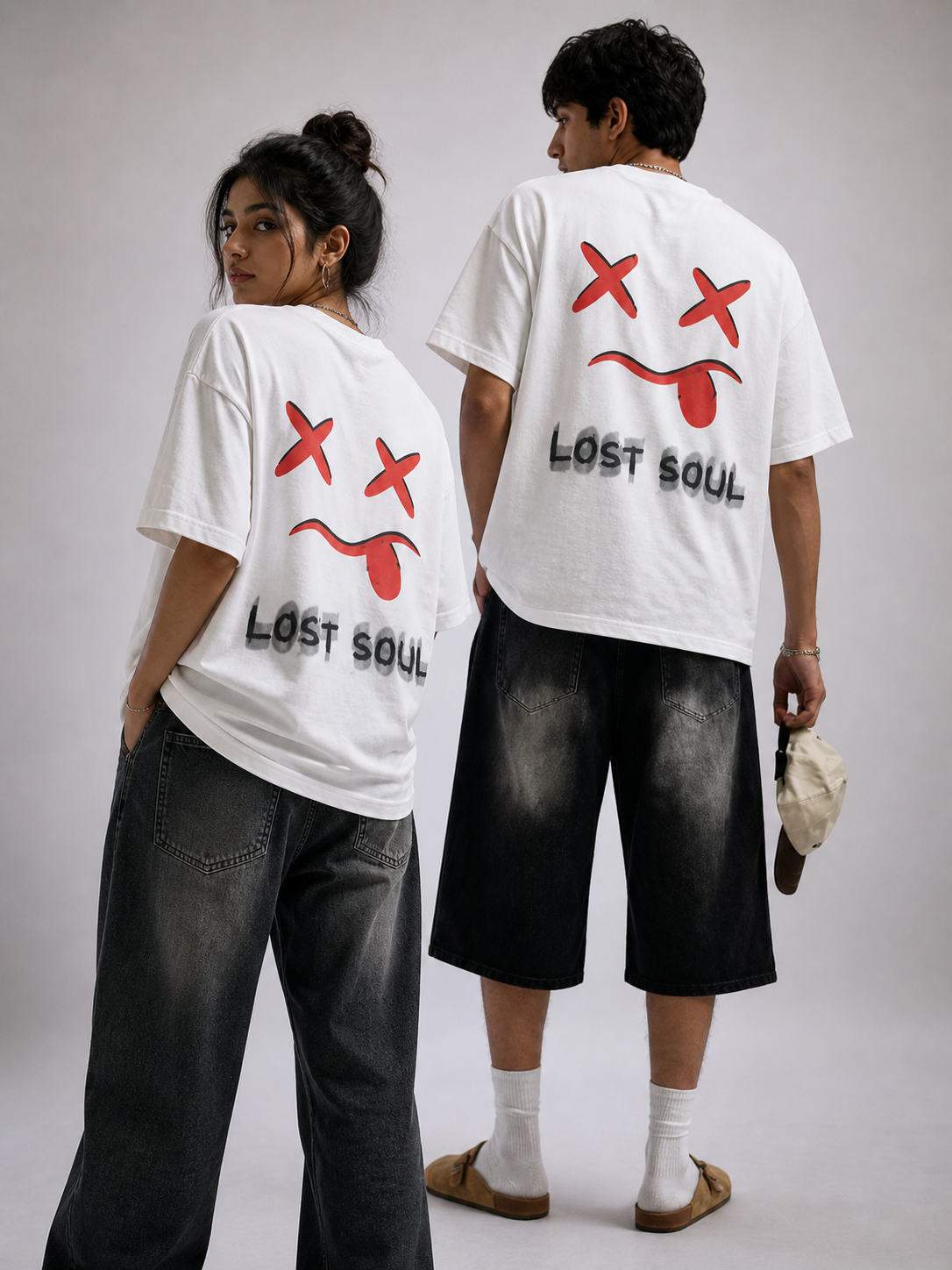 Lost soul graphic oversized tshirt