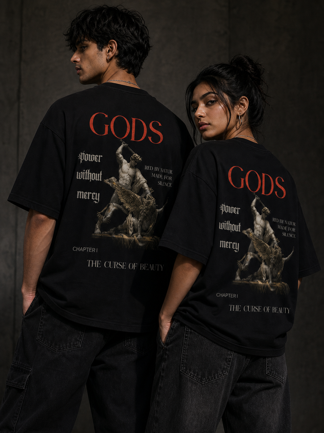 Gods: The Curse of Beauty  Oversized Graphic T-Shirt