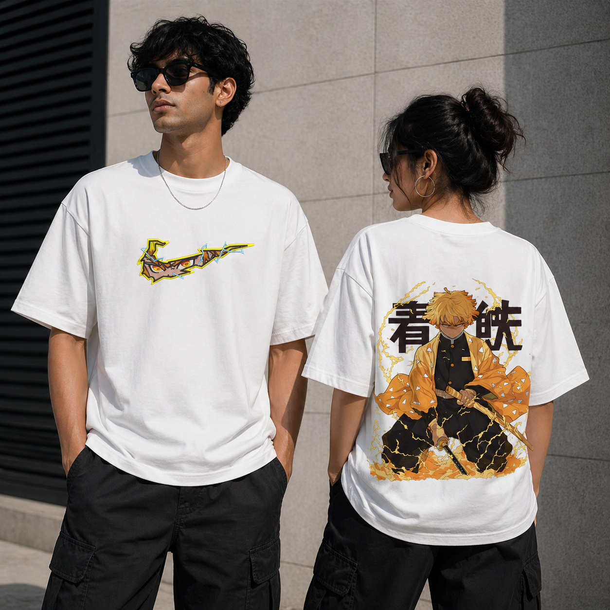 Thunder Strike Anime Oversized T-Shirt