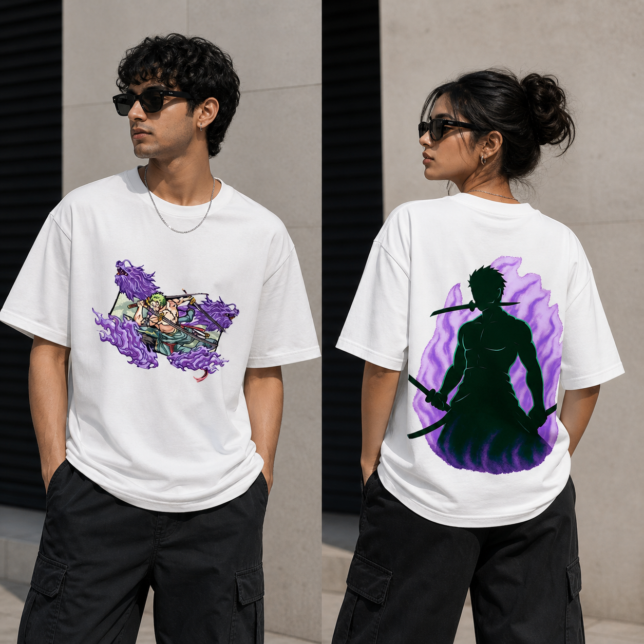 Zoro Anime Graphic Oversized T-Shirt