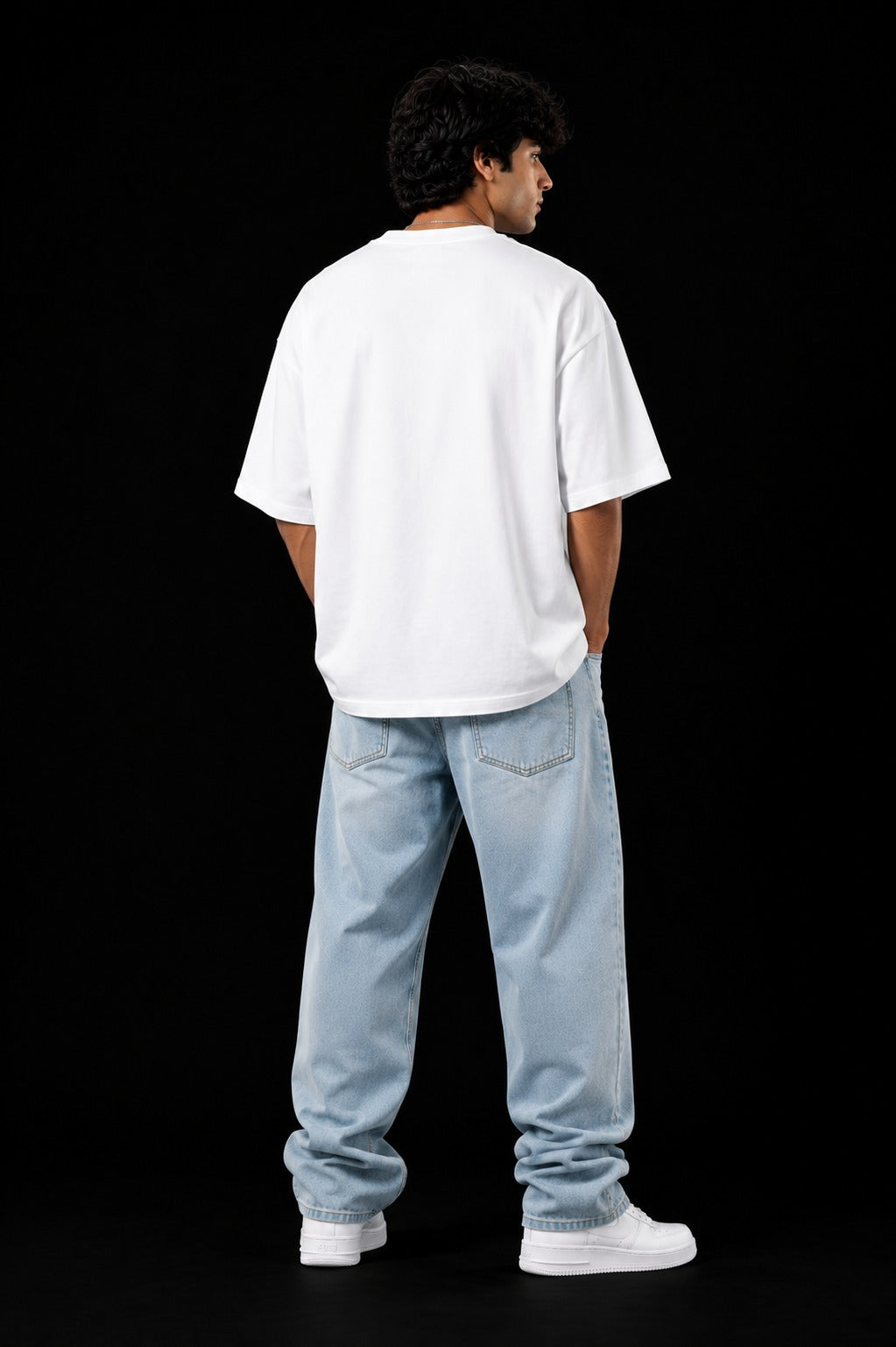 RUNNING TO FREEDOM™ Oversized Graphic Streetwear Tee – White Edition