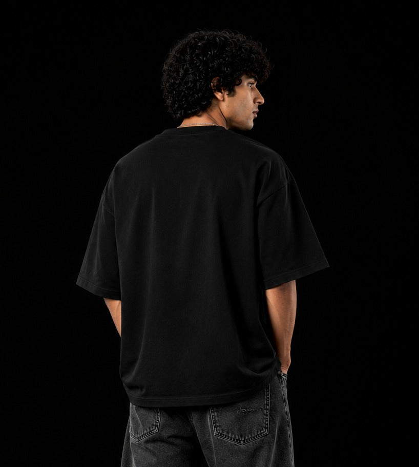 APOCALYPSE VIBES™ Oversized Graphic Streetwear Tee – Black Edition