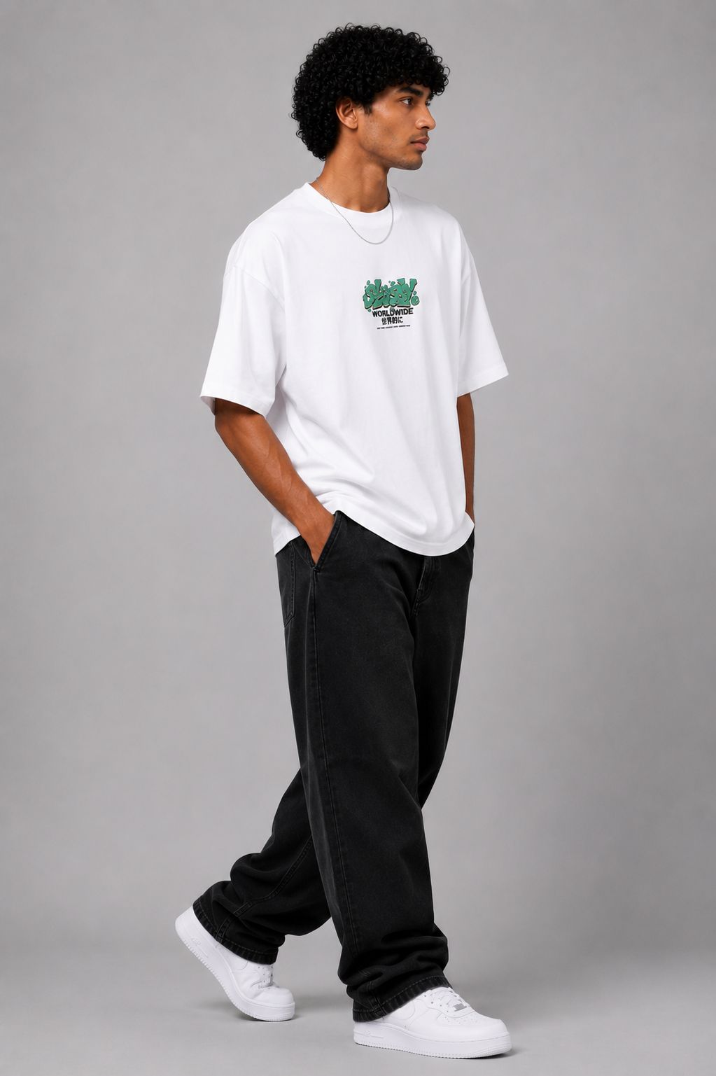 StitchVaults® RIDE THE WIND™ Oversized Anime Streetwear T-Shirt – White