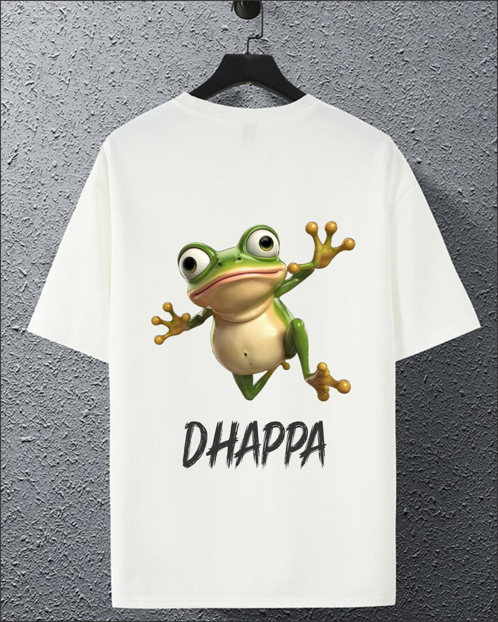 Dhappa Frog Graphic T-Shirt – Funny Cute Cartoon Tee for Men