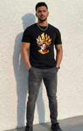 Anime Power Graphic T-Shirt – Warrior Energy Streetwear Tee for Men