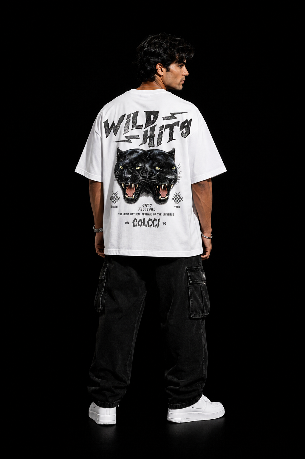 StitchVaults™ Wild Hits Oversized Panther Graphic T-Shirt – Untamed Edition