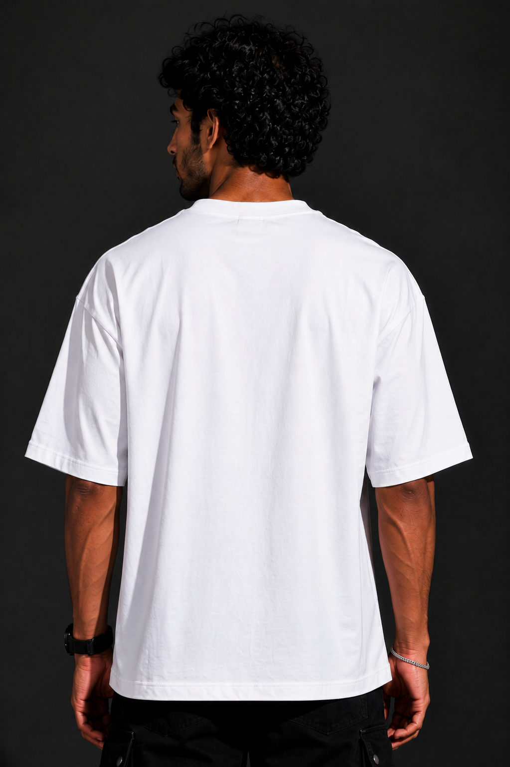 StitchVaults™ Anime Warrior Oversized Graphic T-Shirt for Men