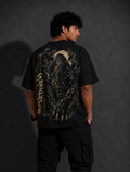 StitchVaults™ Fear The Silence Oversized Panther Graphic T-Shirt for Men