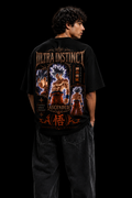 StitchVaults™ Ultra Instinct Ascended Oversized Anime Graphic T-Shirt – Premium 220 GSM Cotton