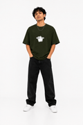 StitchVaults™ I'm Fine Minimal Cat Oversized T-Shirt