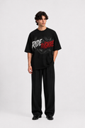 StitchVaults™ Ride To Ignore Oversized Biker Graphic T-Shirt for Men