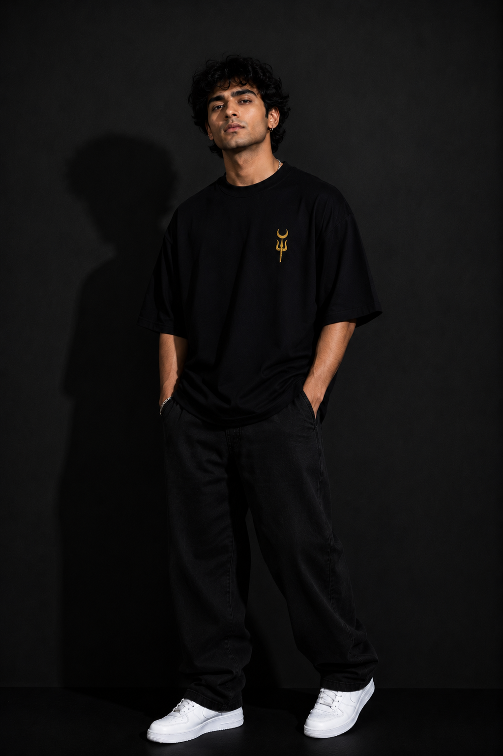 StitchVaults™ Shiva Oversized Graphic T-Shirt – Divine Power Streetwear Edition