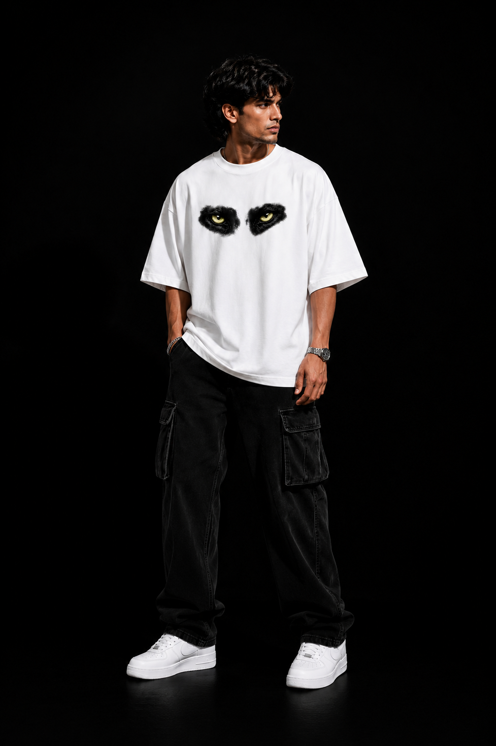 StitchVaults™ Wild Hits Oversized Panther Graphic T-Shirt – Untamed Edition