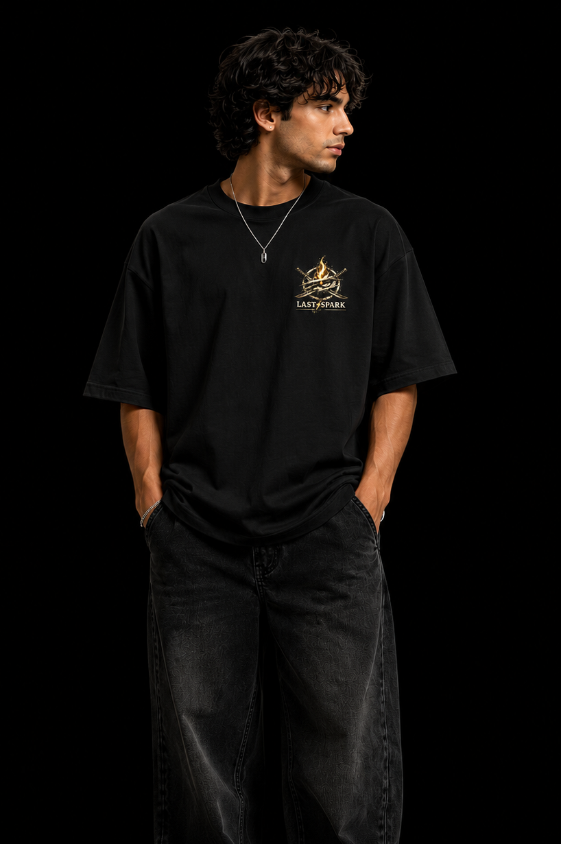 StitchVaults™ Fight For Every Space Oversized Graphic T-Shirt – Warrior Edition