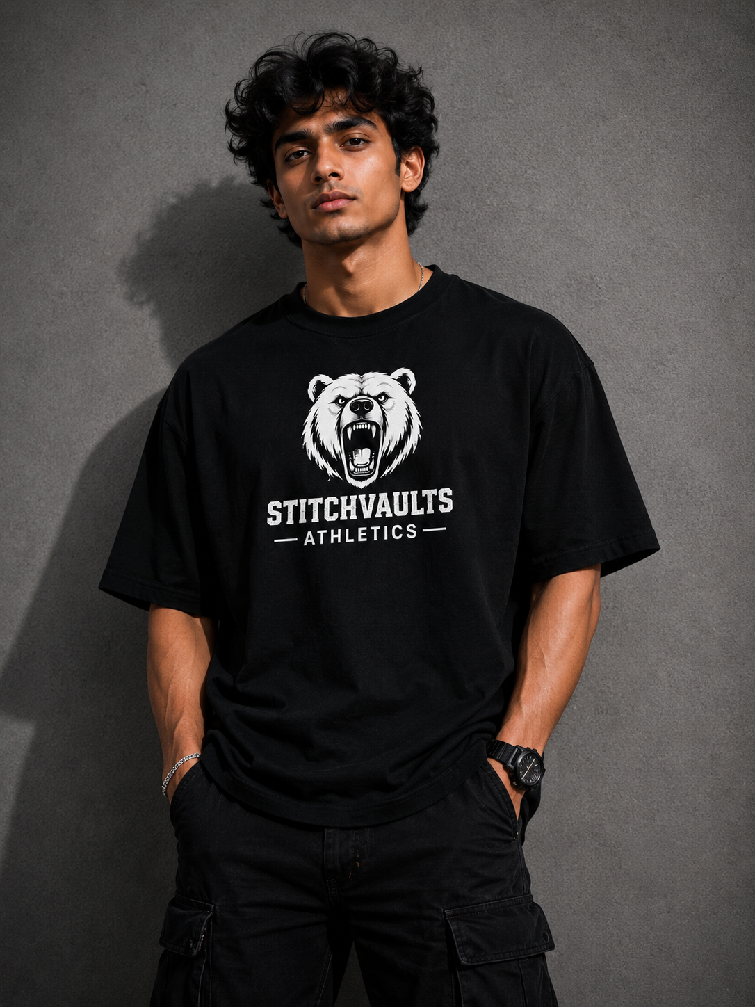 StitchVaults™ Beast Mode Athletics Oversized Gym T-Shirt for Men