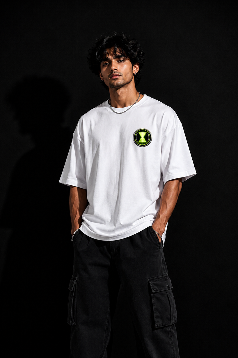 StitchVaults™ GhostFreak Phantom Oversized Graphic T-Shirt – Spectral Edition