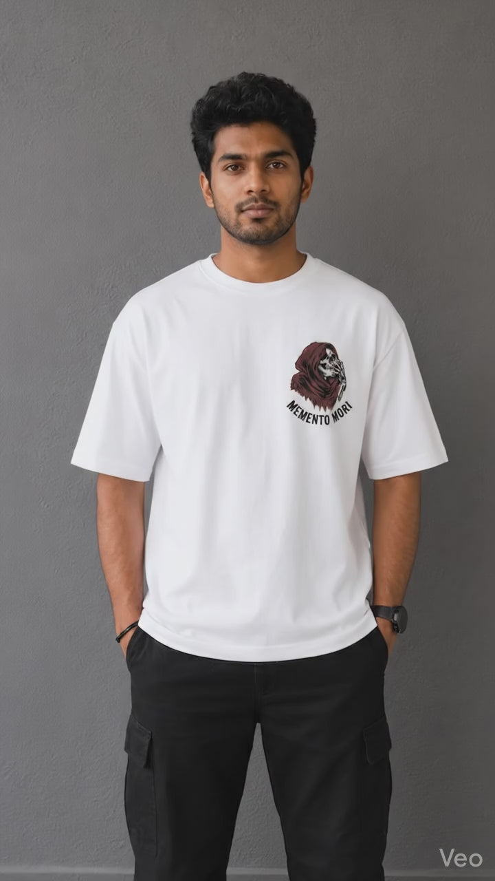 Memento Mori 2024 Streetwear Graphic - Grim Reaper Smoking Cigar