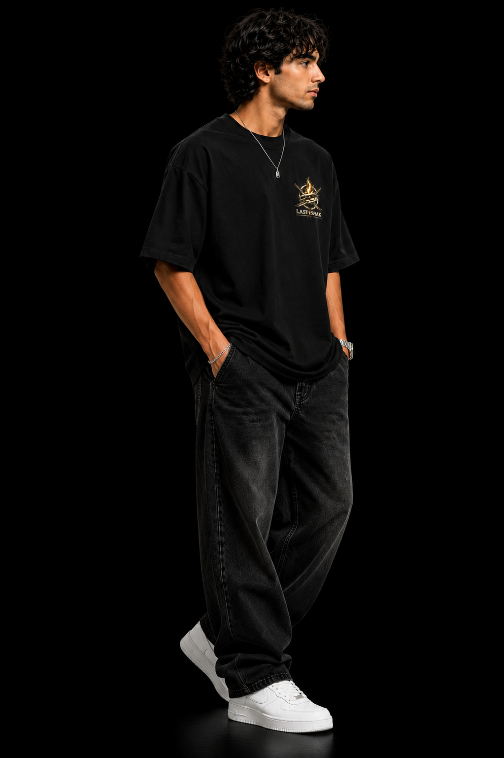 StitchVaults™ Fight For Every Space Oversized Graphic T-Shirt – Warrior Edition