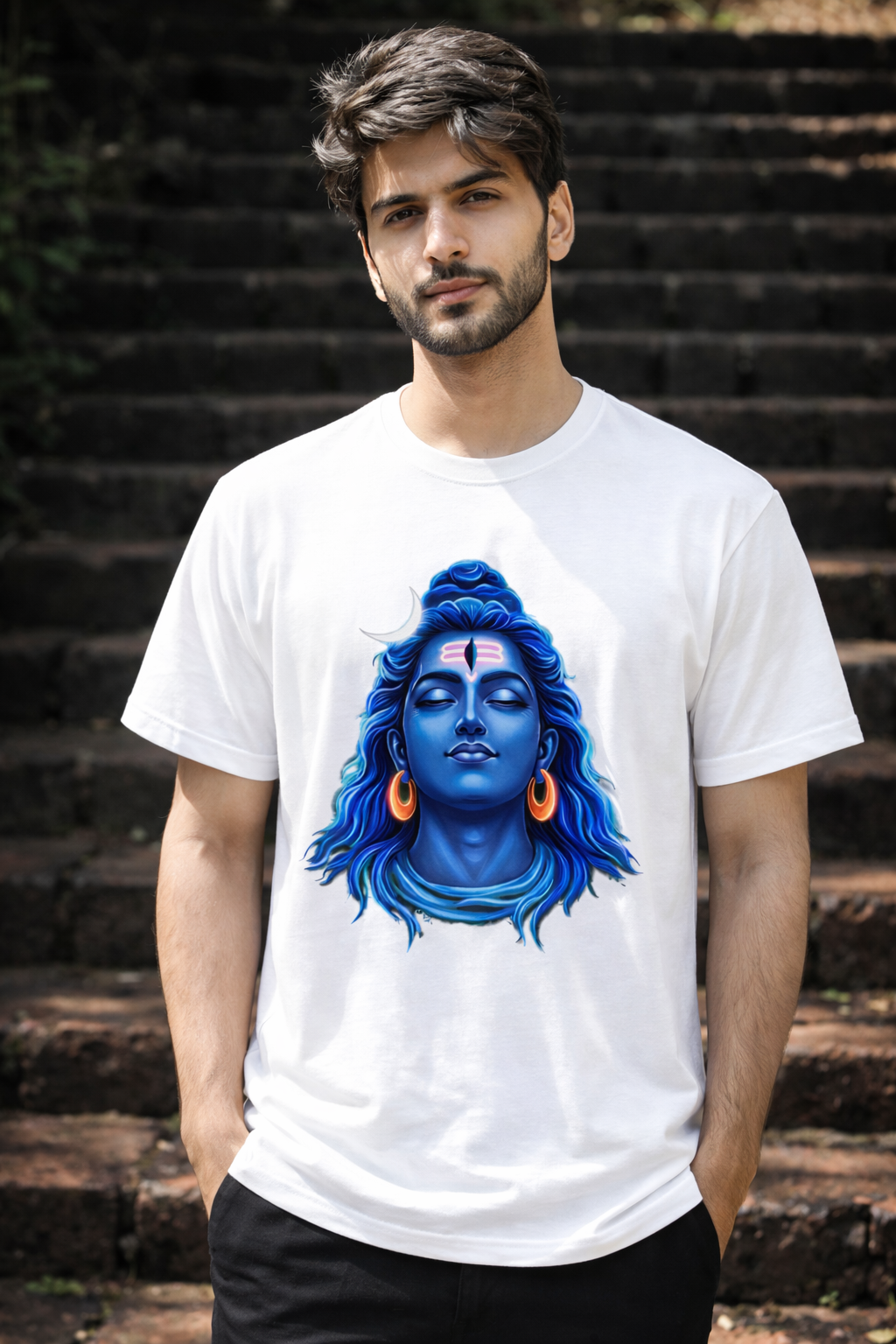 Lord Shiva Graphic T-Shirt – Shivji Spiritual Streetwear Tee for Men